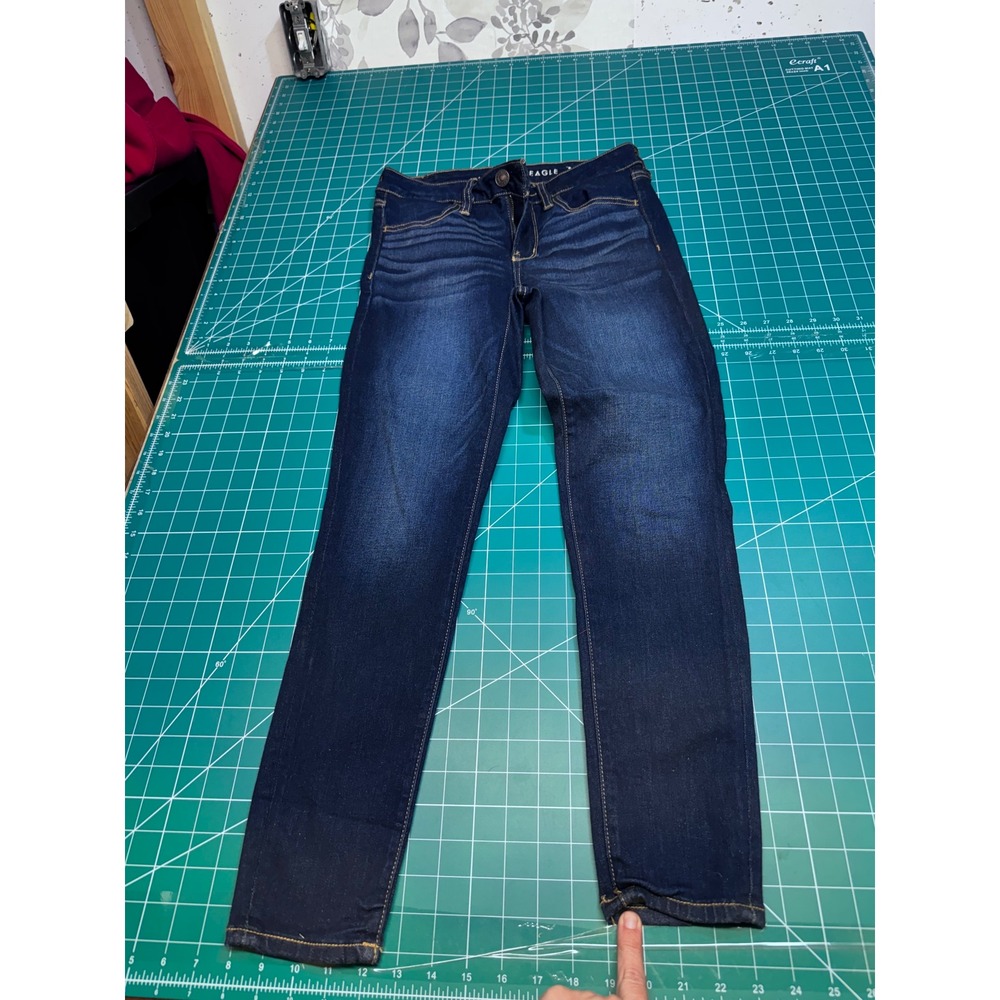 American Eagle Ne(x)t Level Stretch Jegging Dark Wash Skinny Jeans Size 6 Short